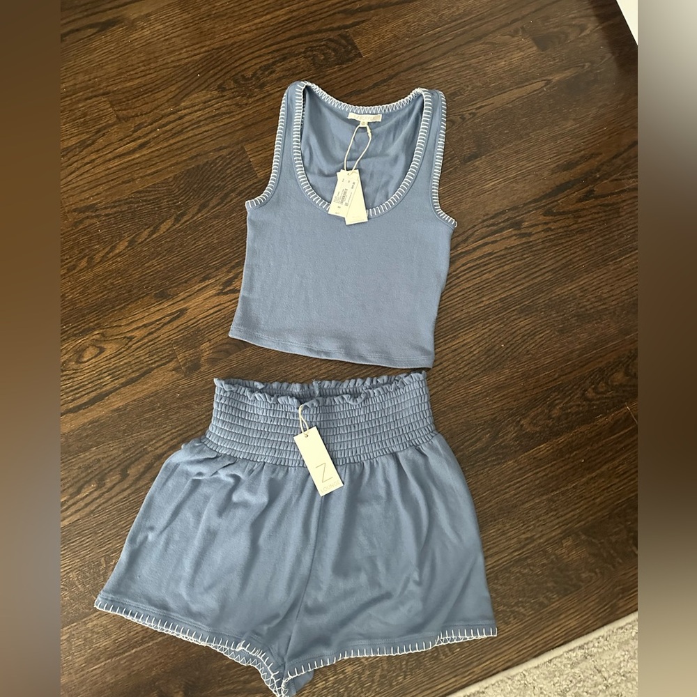 Z Supply Blue Women's Shorts Set
